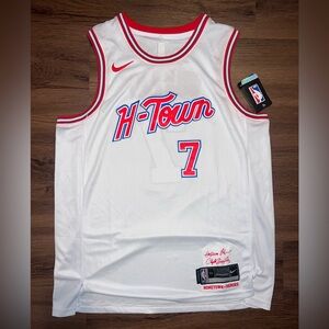 Nike White “H-Town” Kevin Durant Houston Rockets Jersey NWT